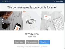 Tablet Screenshot of fezora.com